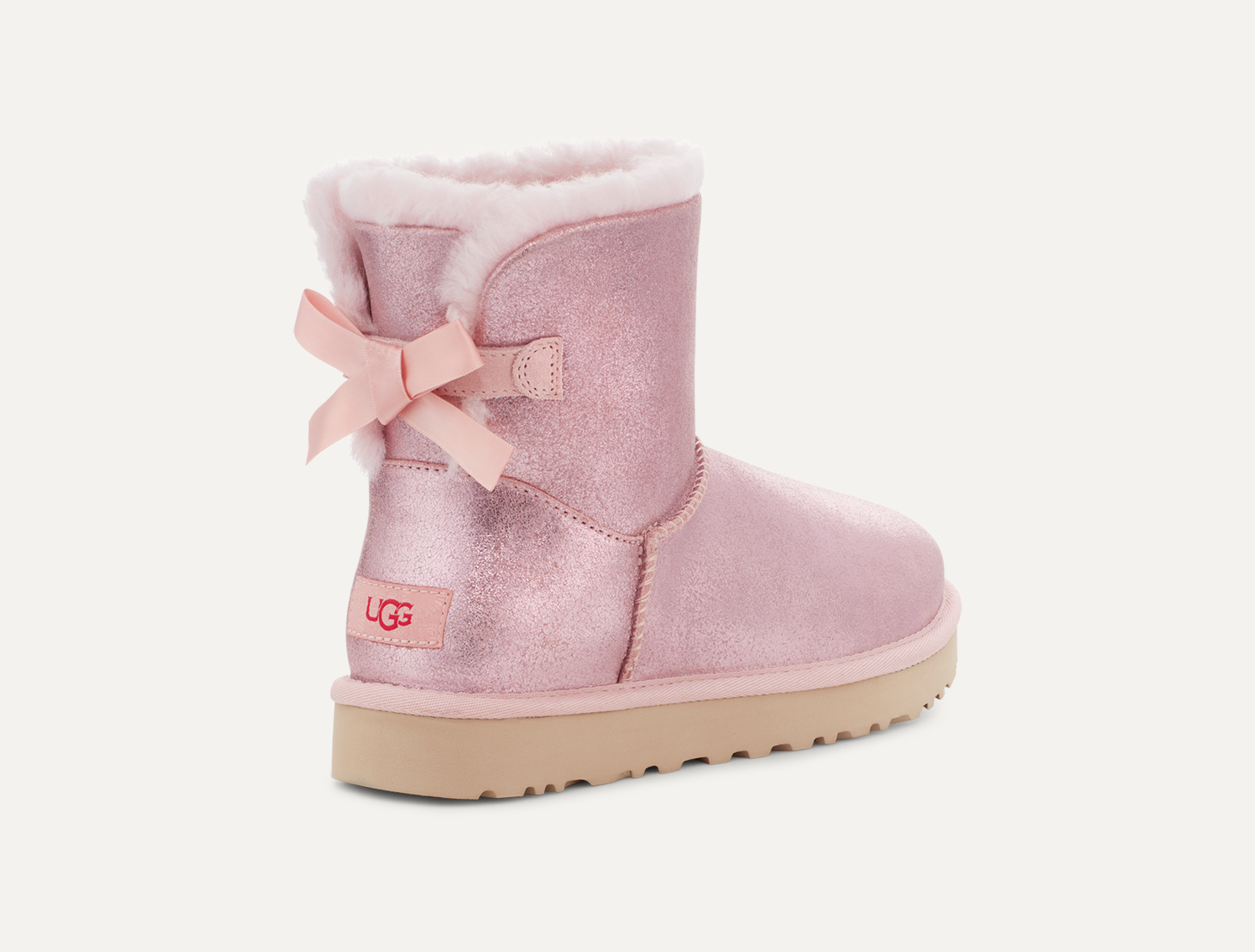Pink boots with bows outlet