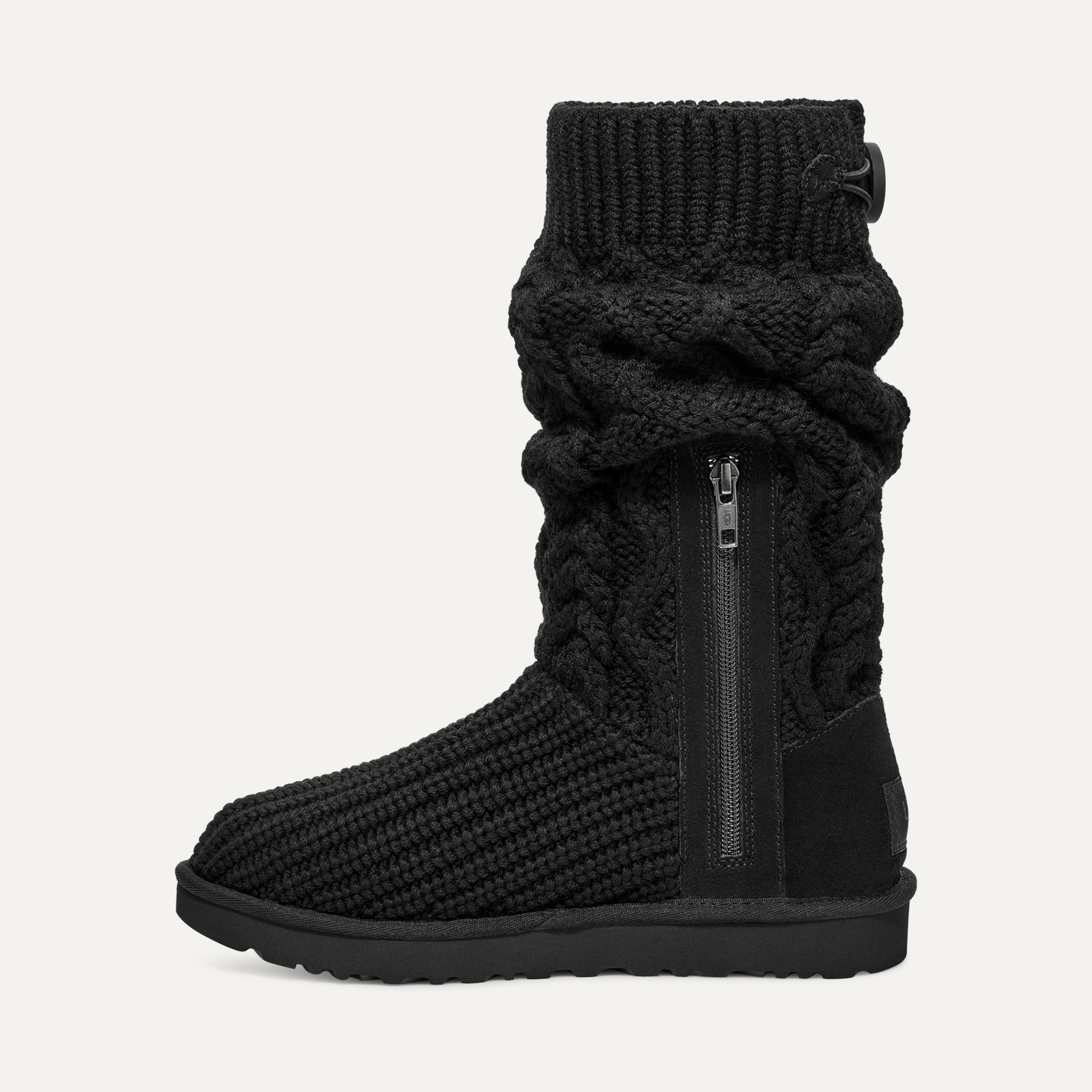 Ugg purl cardy knit boot black cheap