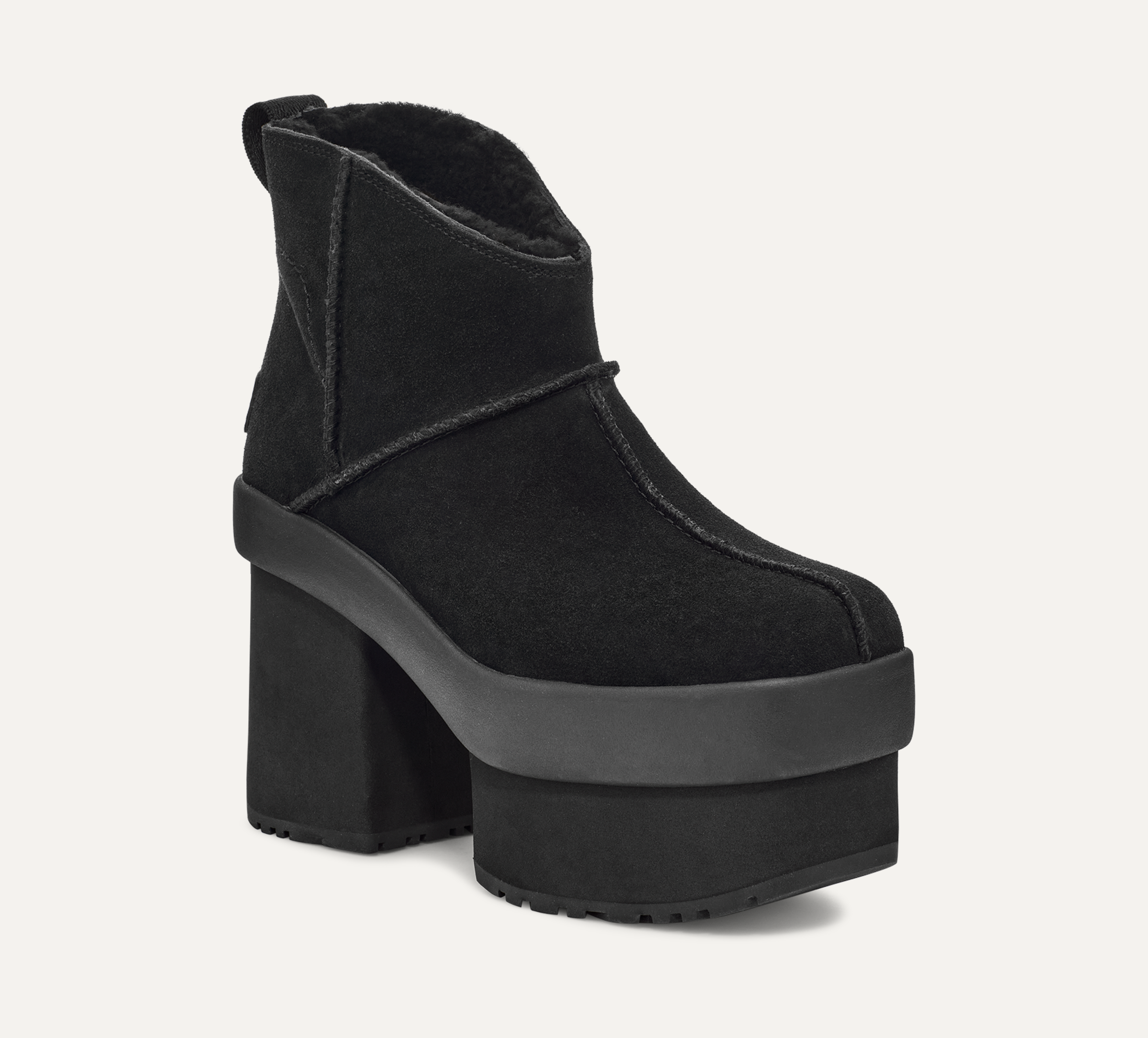 Black suede platform boots shop