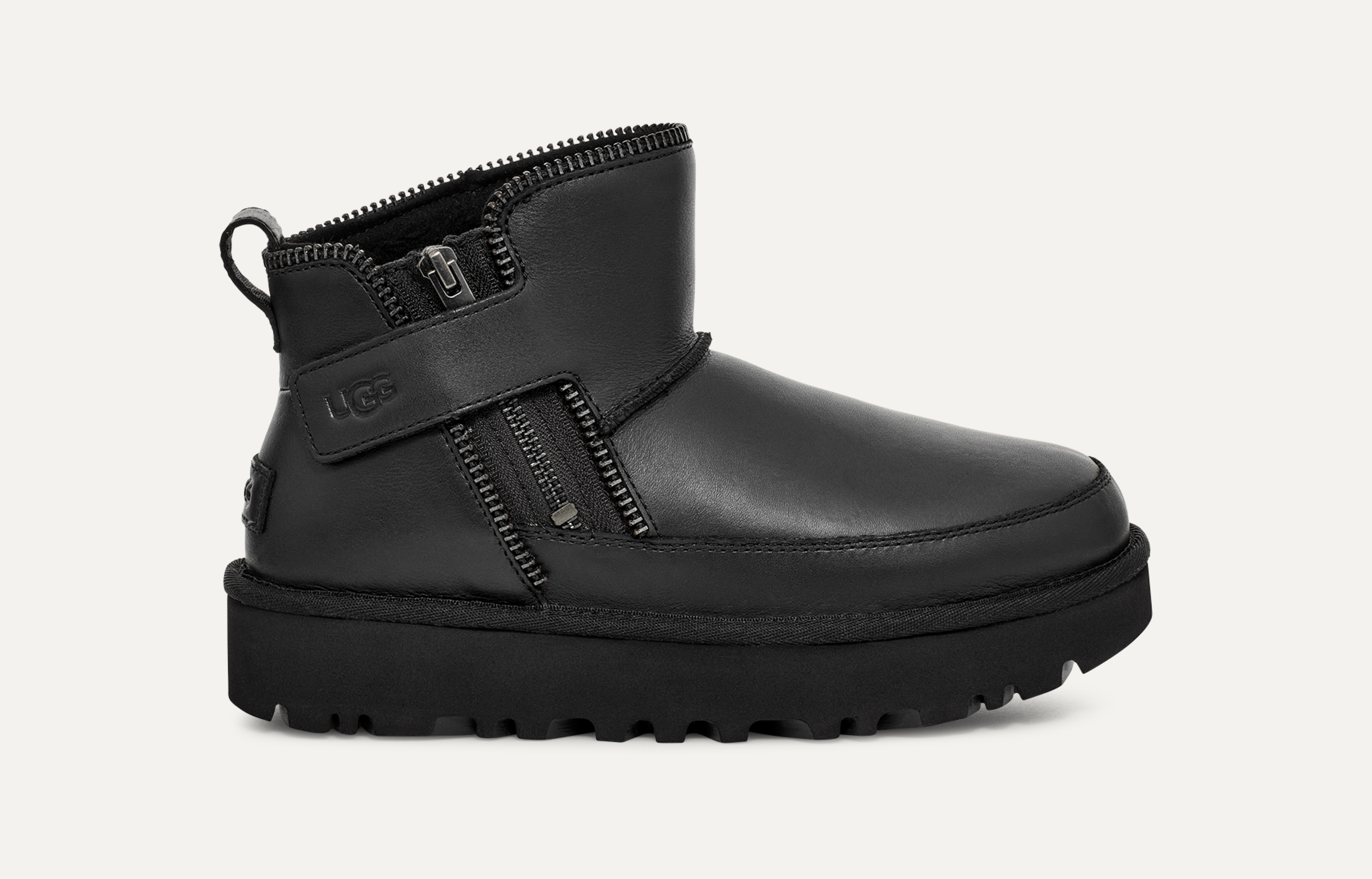 Womens black mini ugg boots best sale