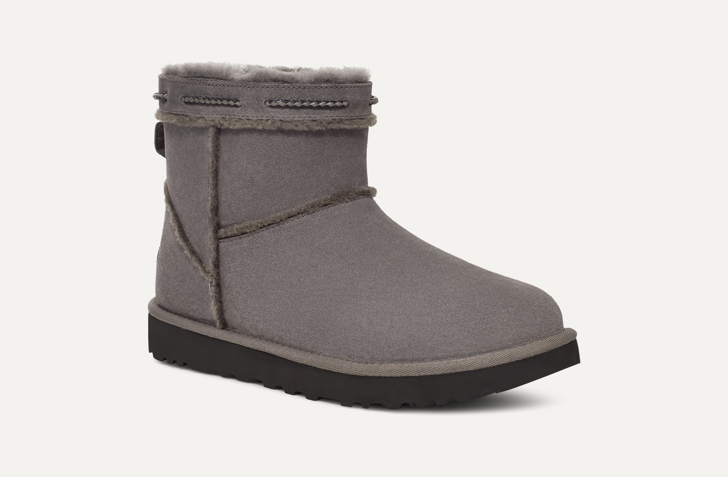 UGG Classic Mini II Grey Gray Water-resistant Suede Ankle