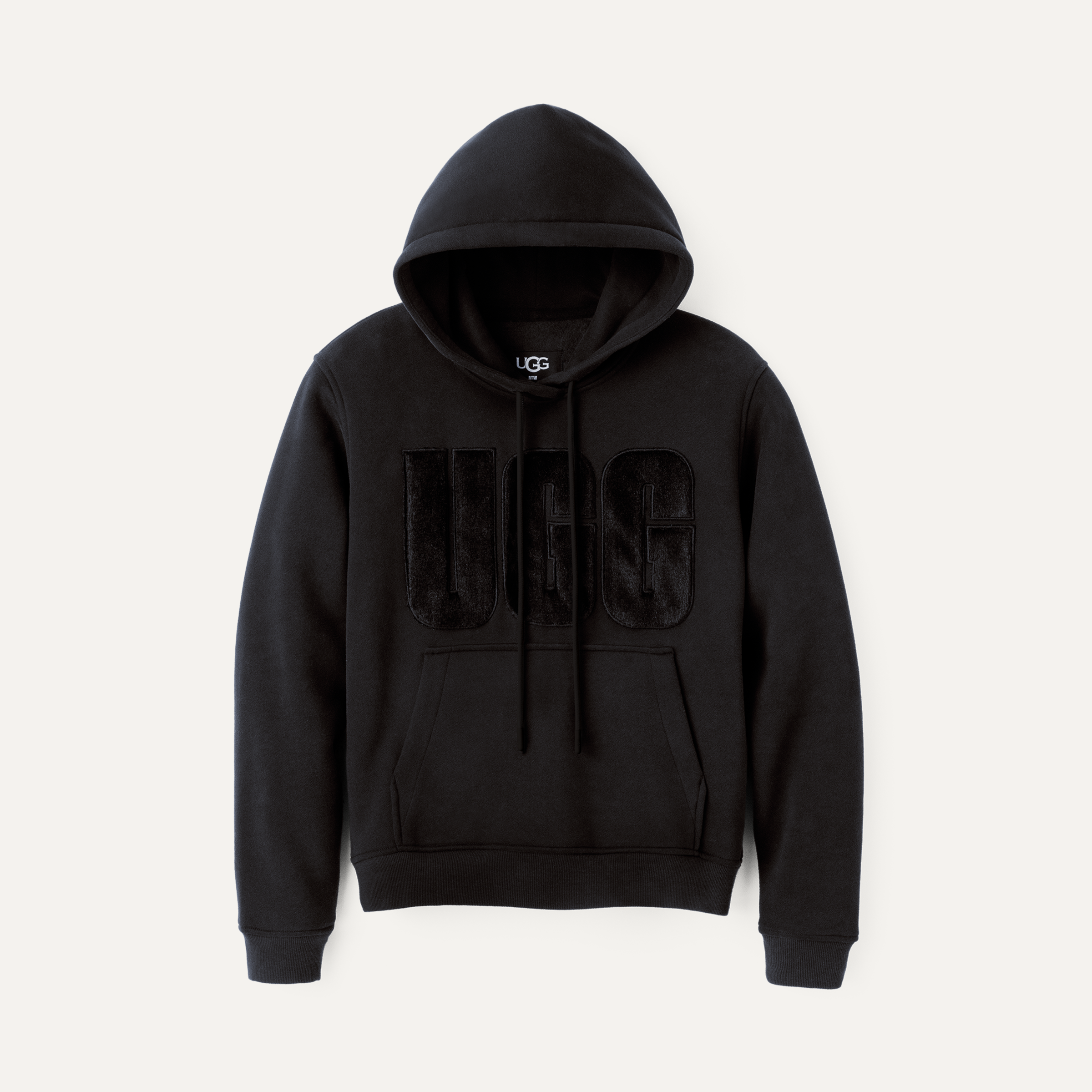 Rey Fuzzy Logo Hoodie | UGG 