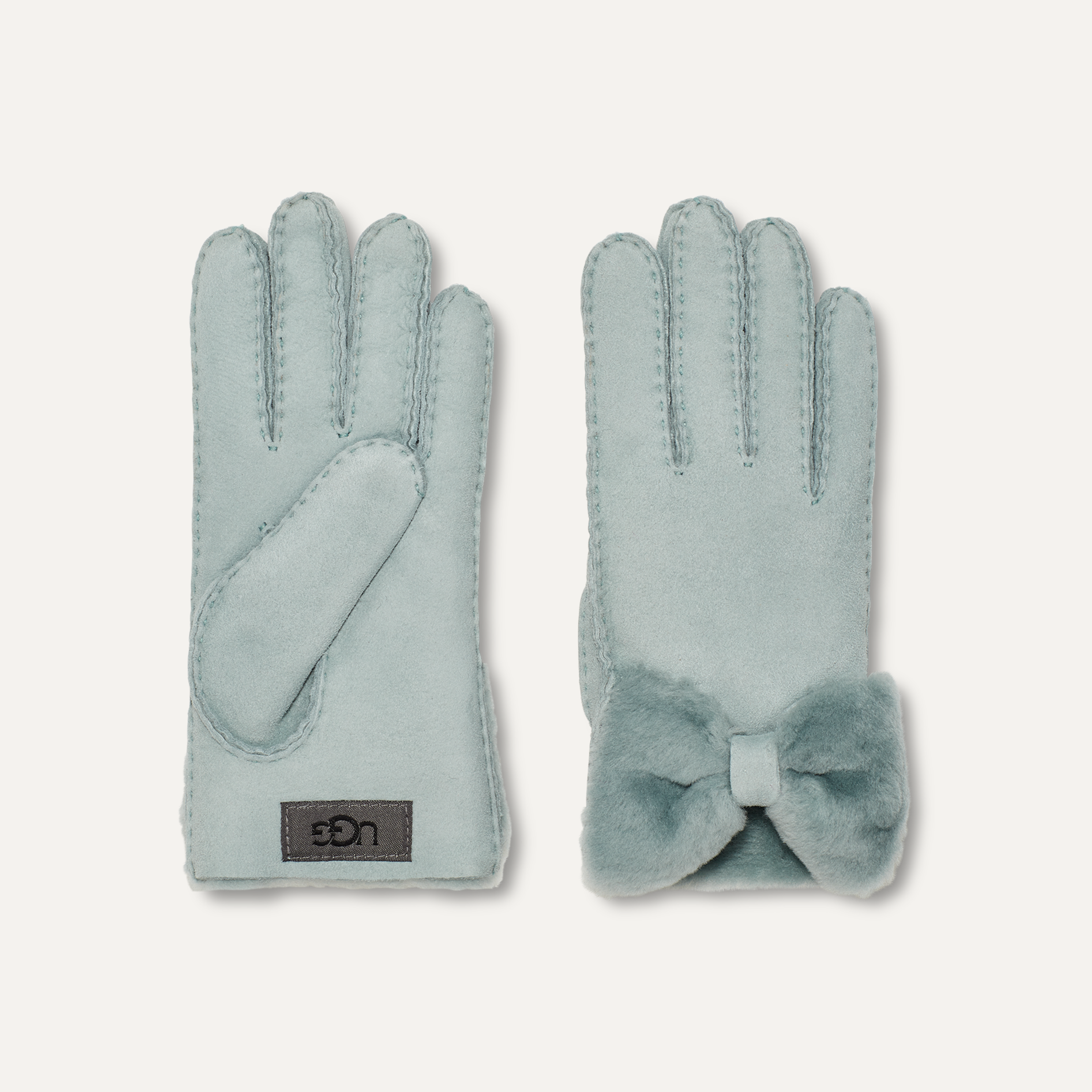 Ugg bow waterproof sheepskin gloves hotsell