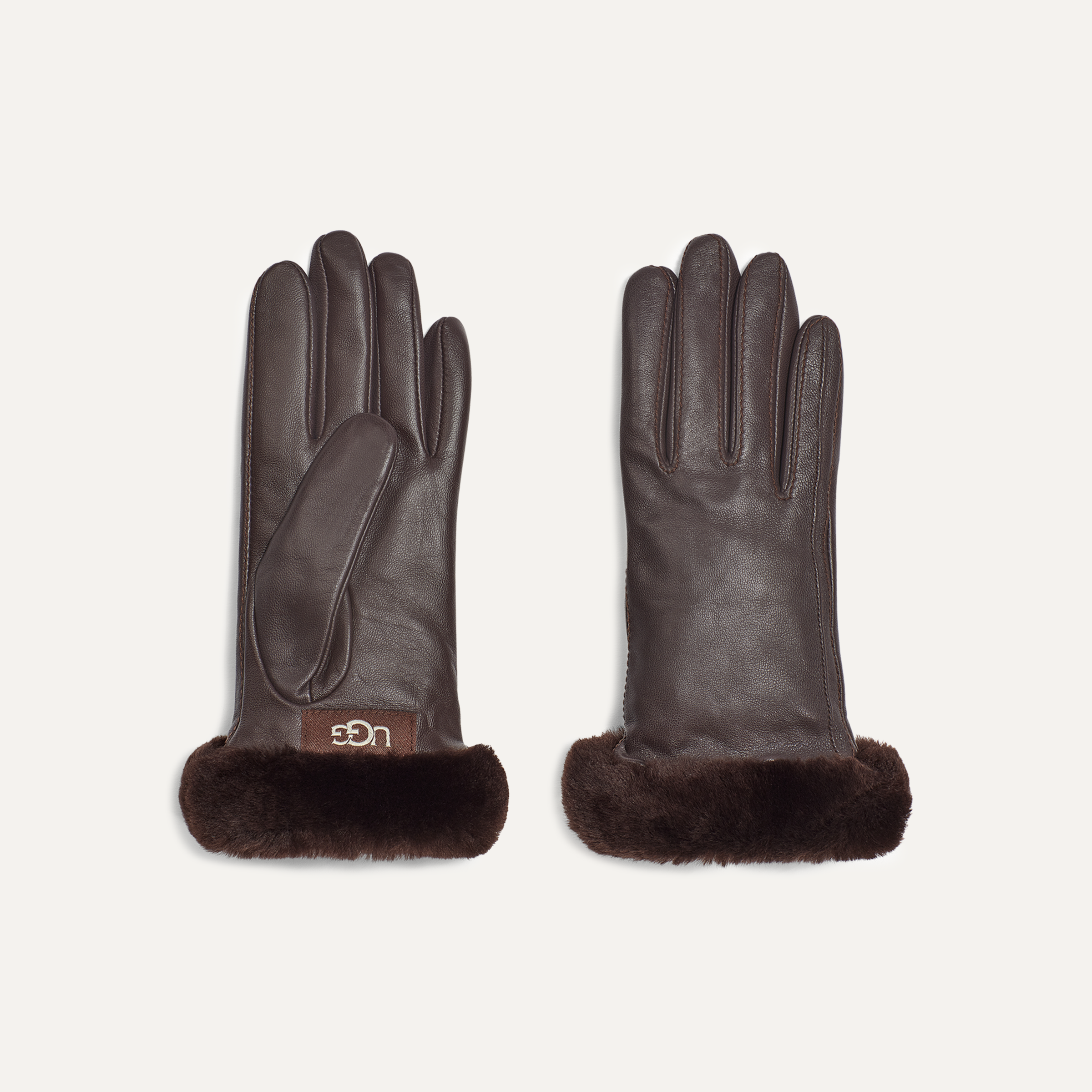 UGG® Leather Scrunched Logo Glove for Women | UGG®