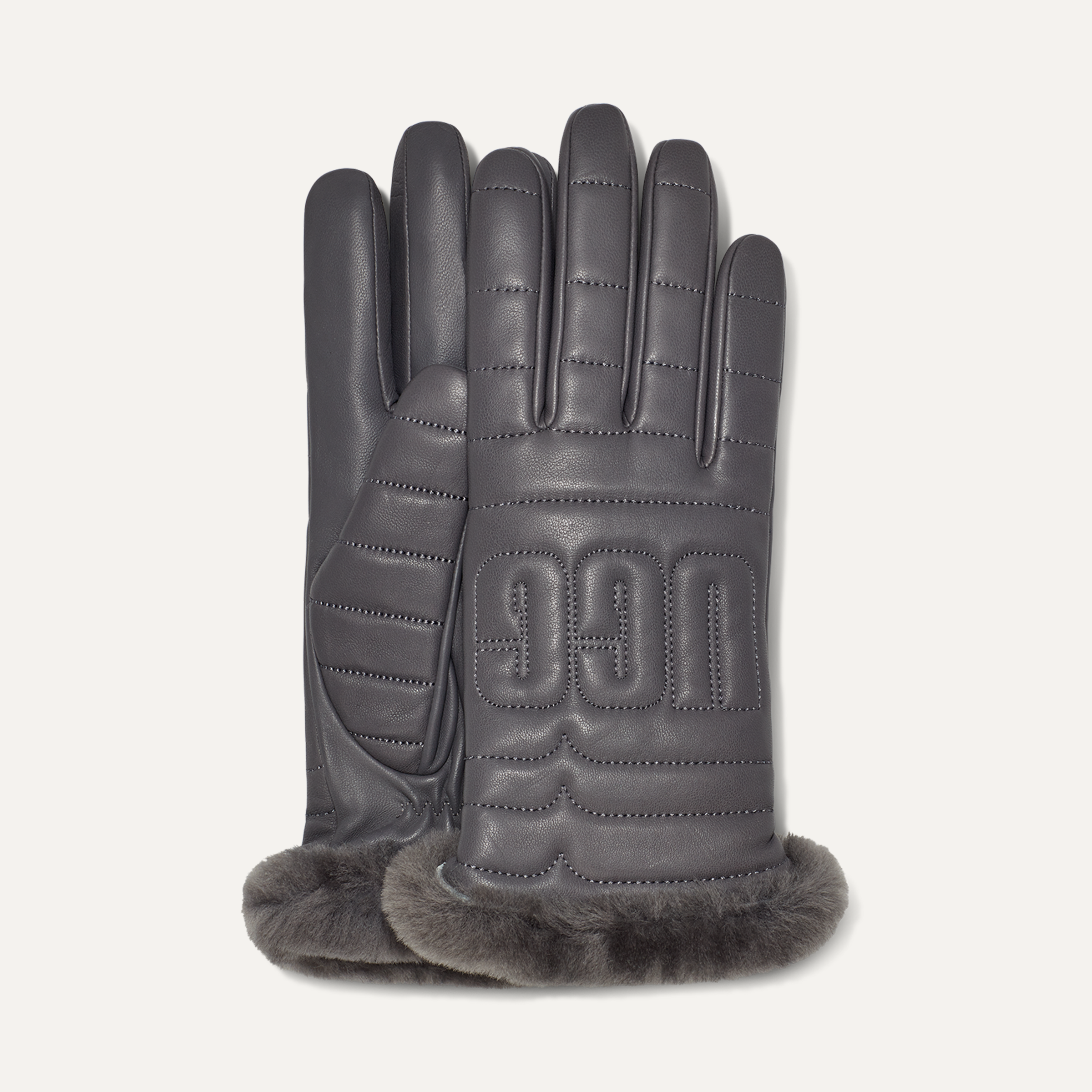 UGG Leather Quilted Logo Tech Glove for Women UGG