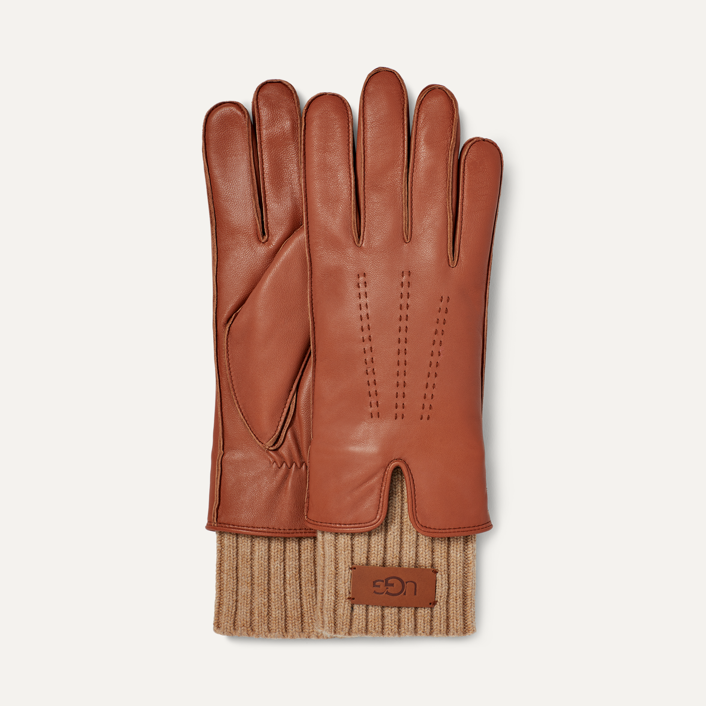 UGG Leather Tech Knit Cuff Glove for Women UGG UK