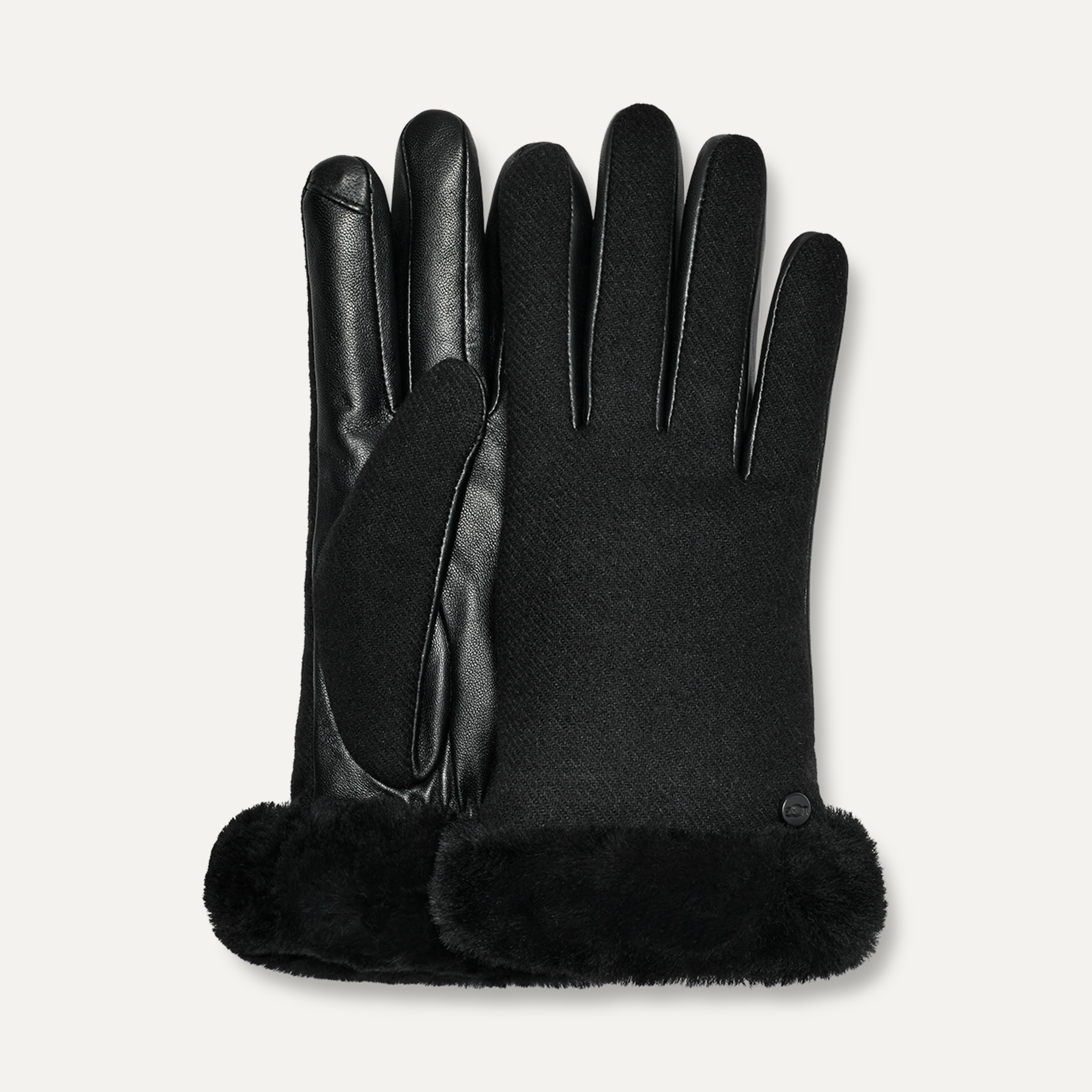 UGG Fabric Leather Shorty Guantes para Mujer UGG ES