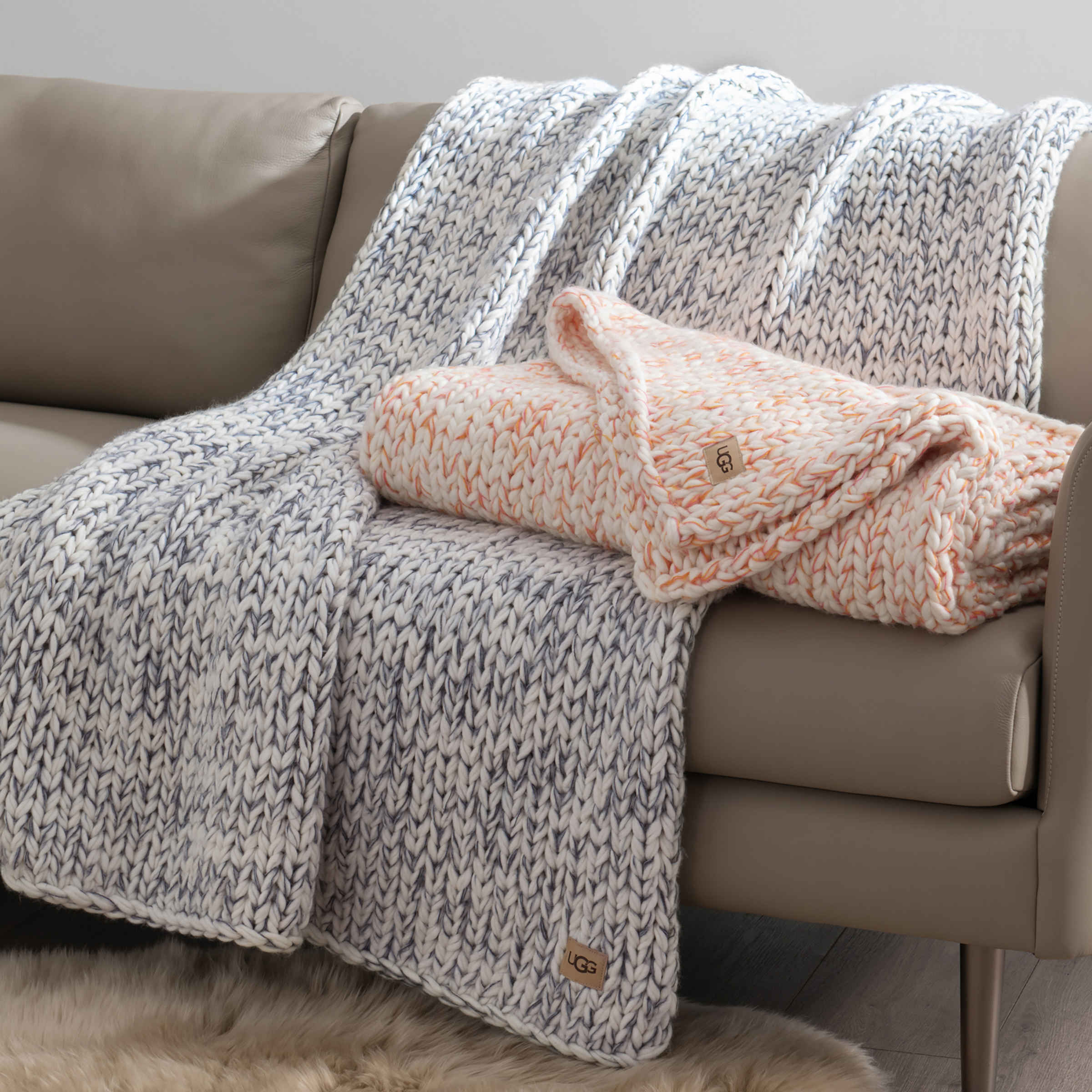 Amped fleece fringe trim throw blanket shop