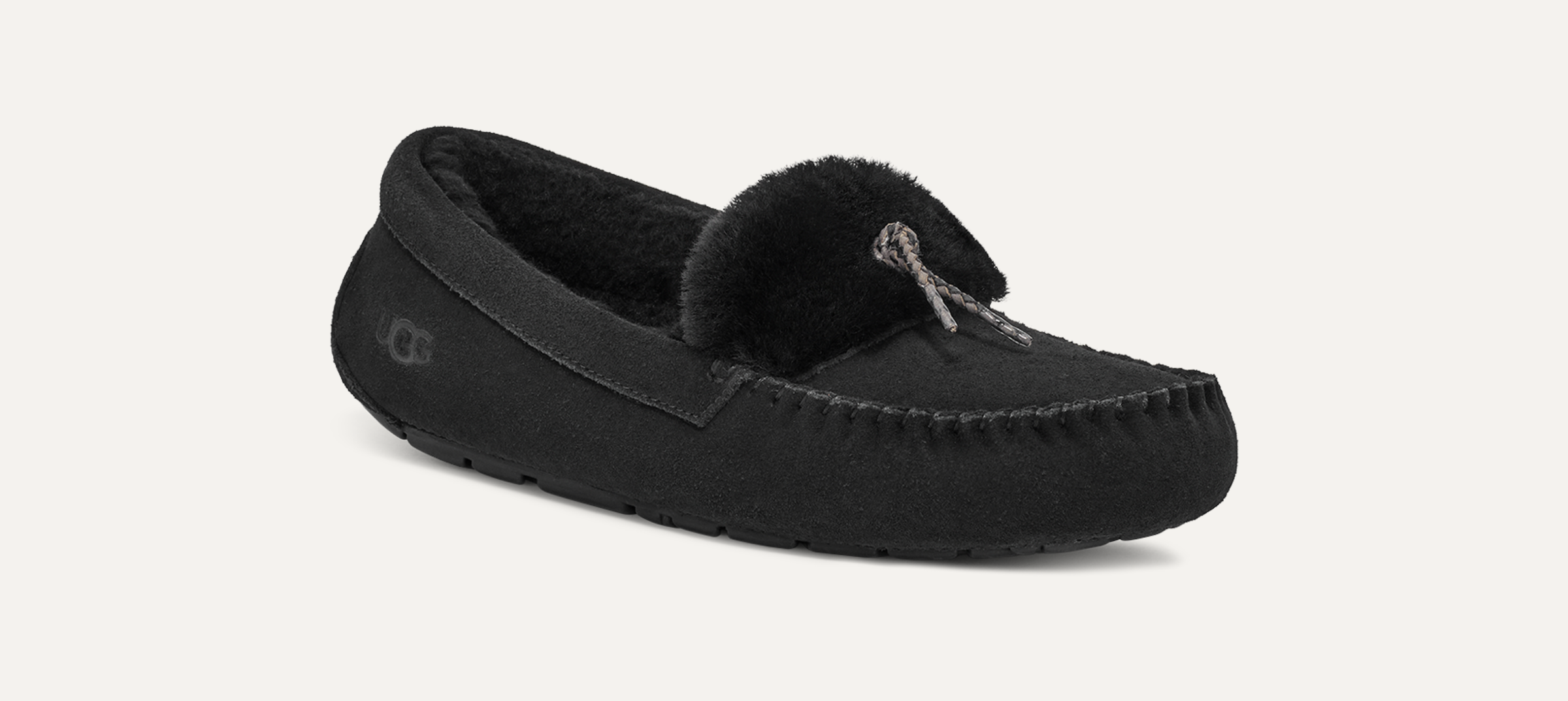 Ugg alena slipper black hot sale