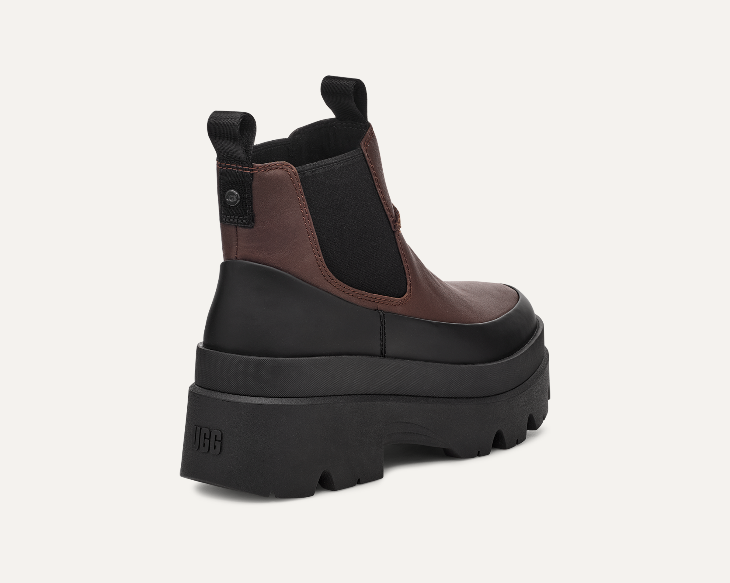 UGG(アグ)ブーツ サイドゴア 厚底 防水 レザー シンプル カジュアル