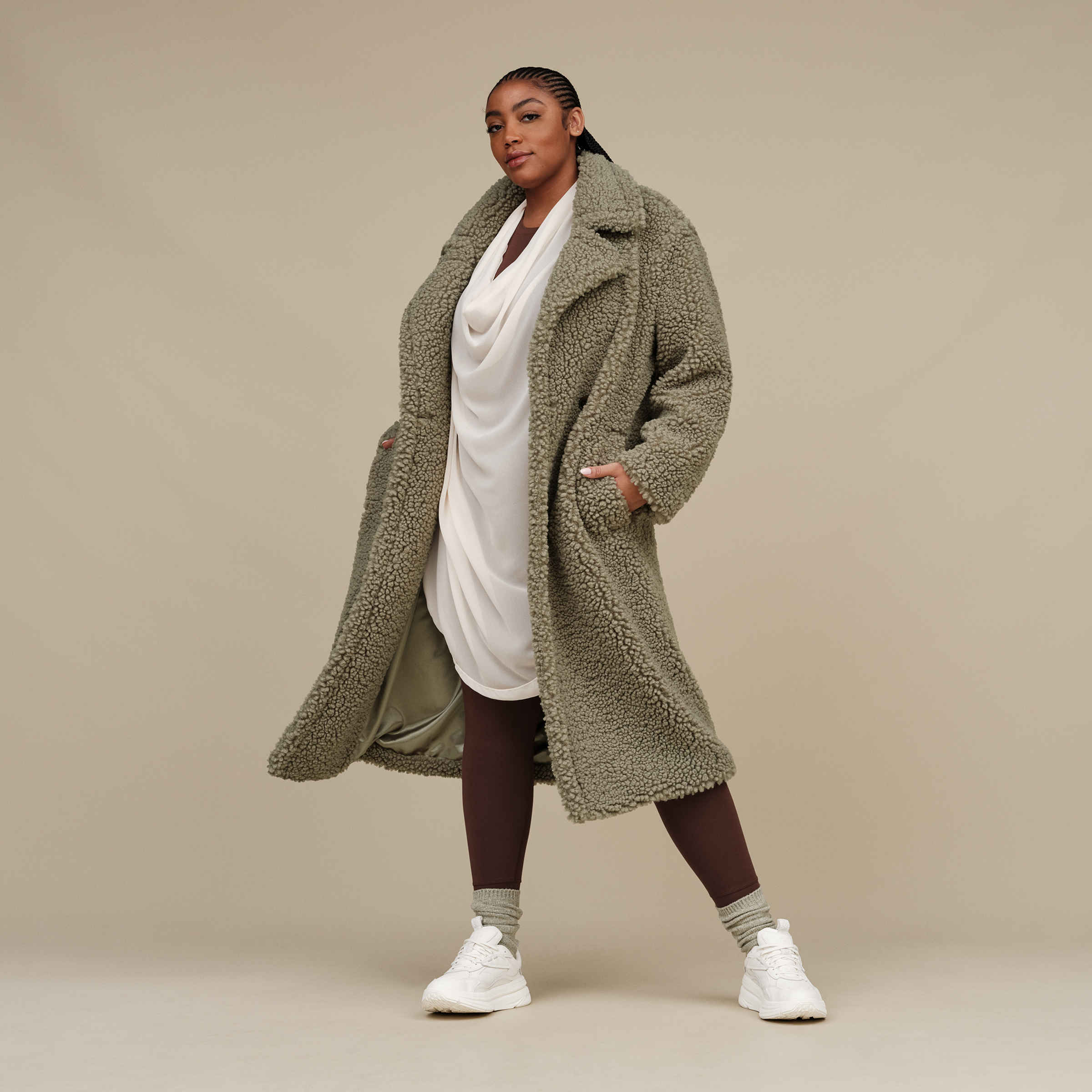 Gertrude Long Teddy Coat UGG