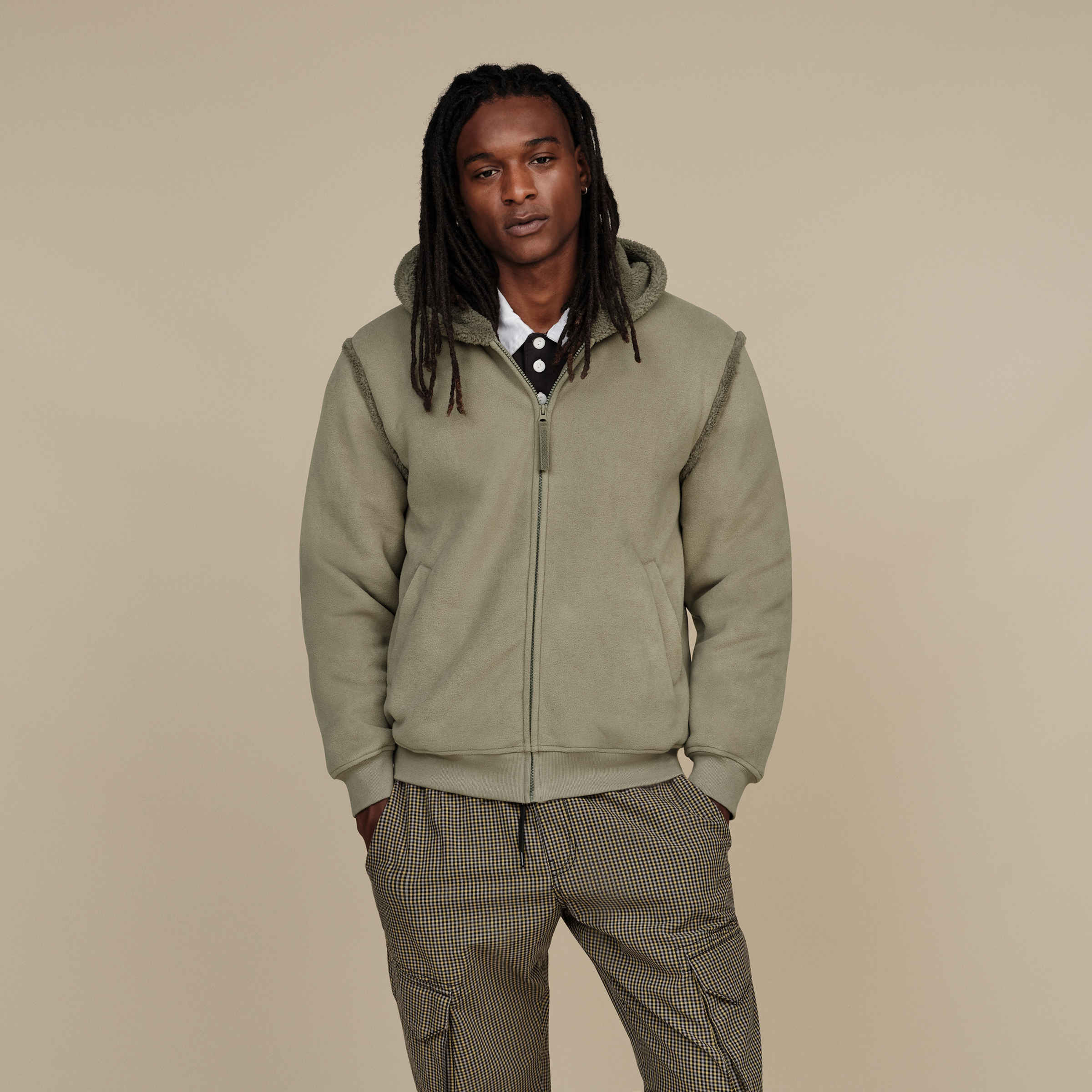 Zip front fleece on sale