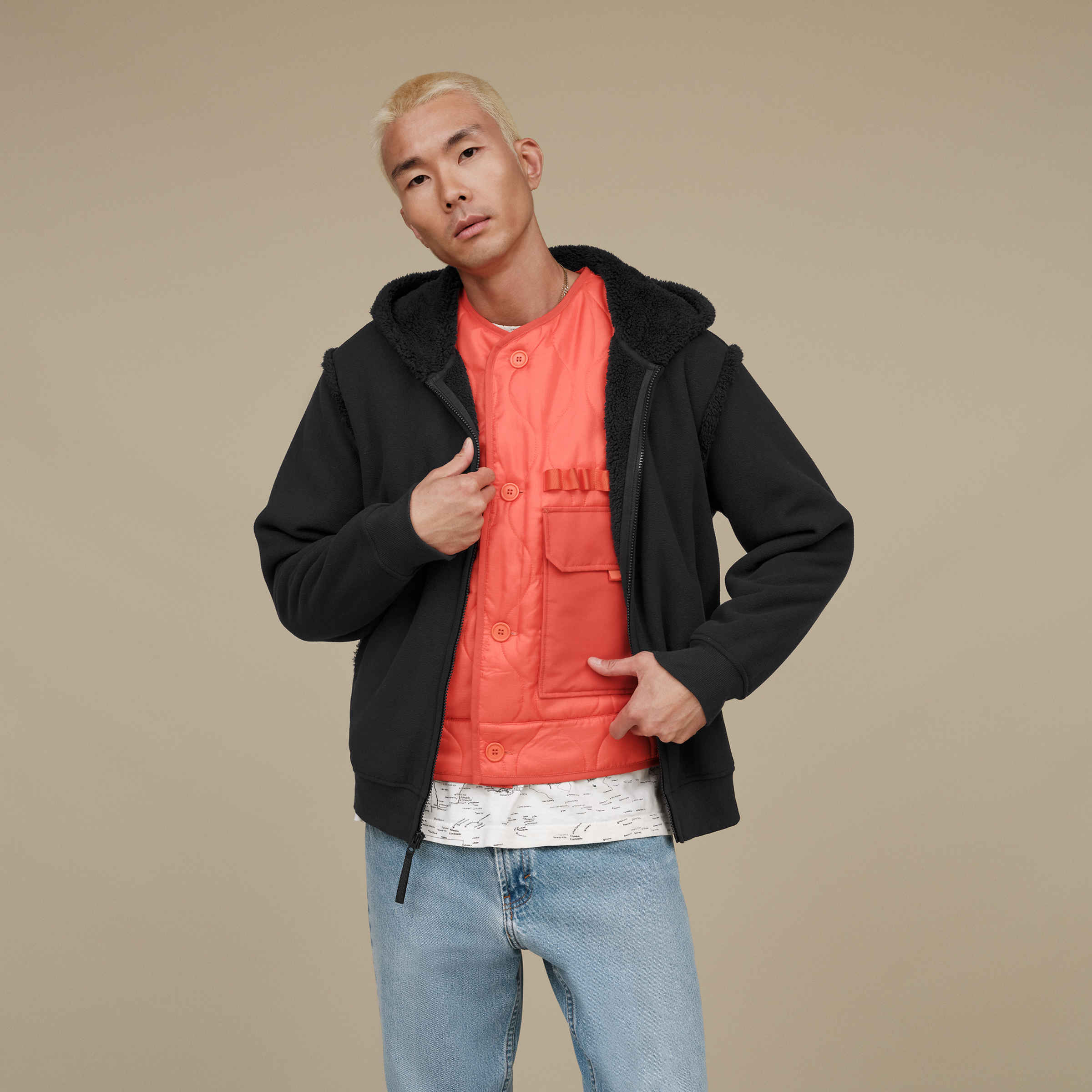 【UGG】Evren Bonded Fleece Zip Up 3カラー 海外限定 Men's Evren Bonded Fleece Zip Up Jacket | UGG®