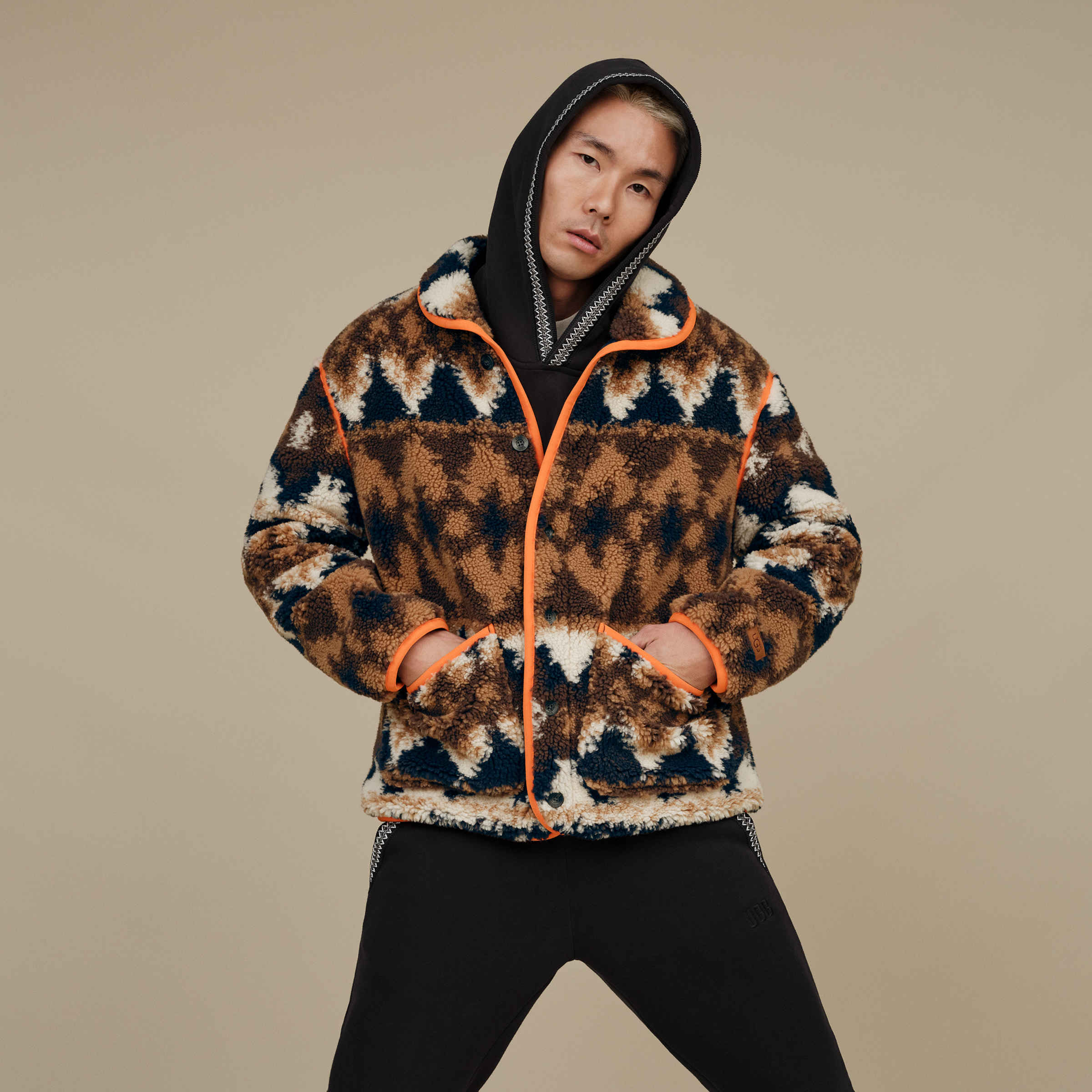 UGG Elias UGGfluff Cardigan Print for Men UGG