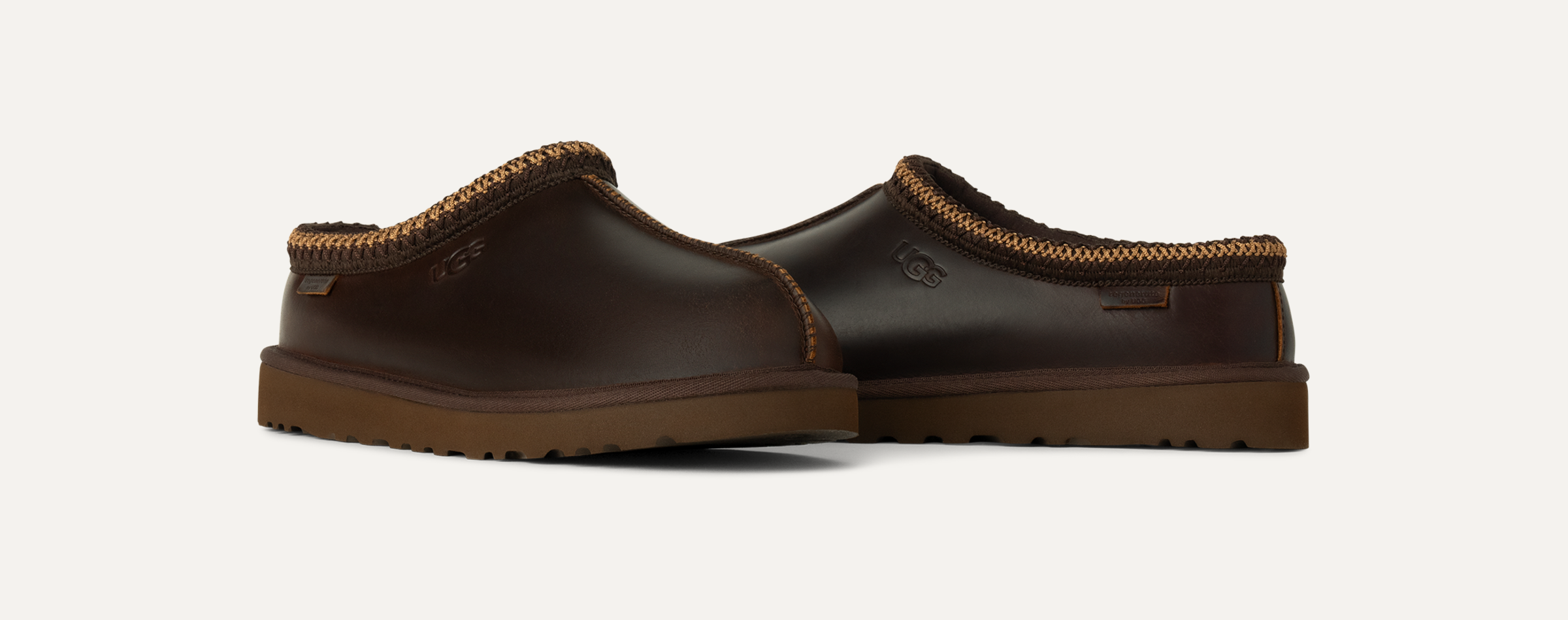 Ugg slippers men leather top