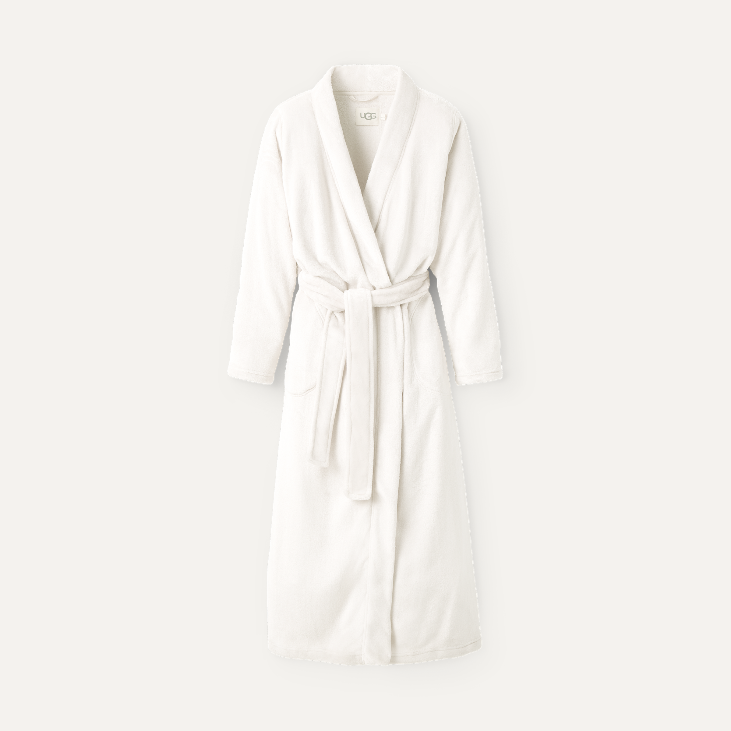 White ugg robe hotsell
