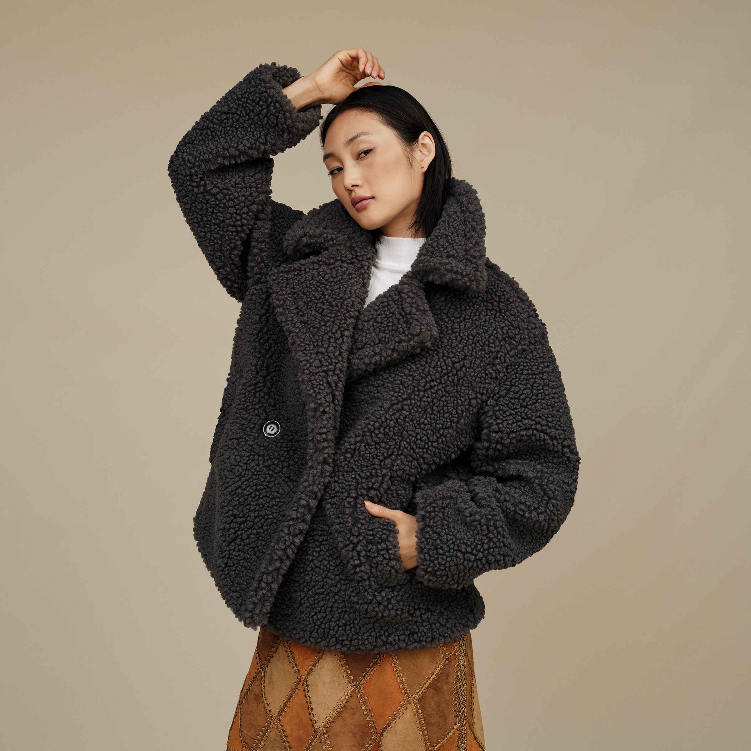 Teddy short coat shop