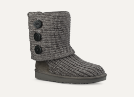 Ugg womens classic cardy boots grey top