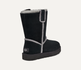 Classic short spill seam genuine shearling boot hot sale