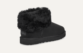 Ugg classic mini fluff bow boot top