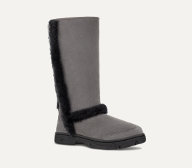 Women s Sunburst Tall Boot Grey Black Size 5 UGG