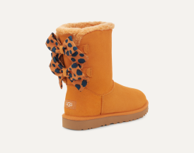 Orange uggs with bows store