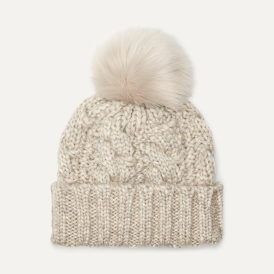 Ugg cable knit pom beanie 2025