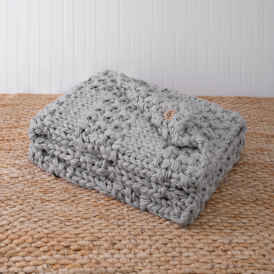 Knitted ugg blanket discount