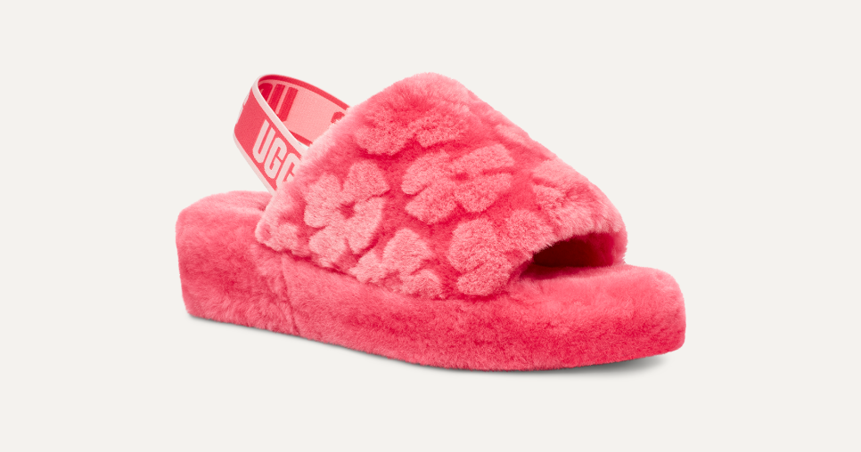 Fluff Yeah Slide Poppy Slipper | UGG® Official