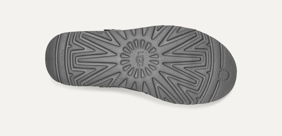 Ugg mini bailey button stormy grey on sale