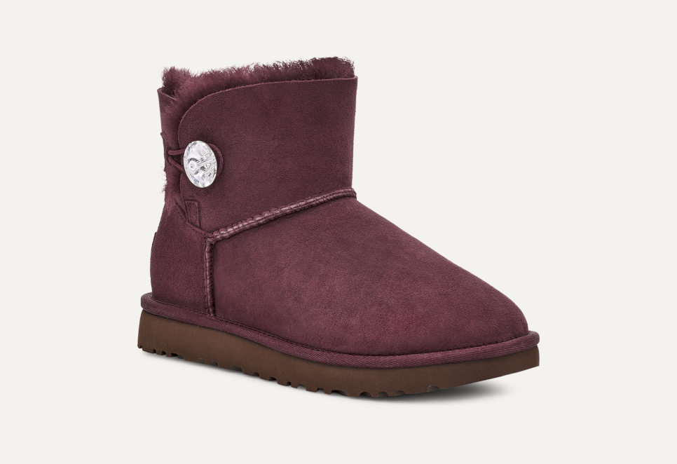 Ugg boots swarovski crystal button top