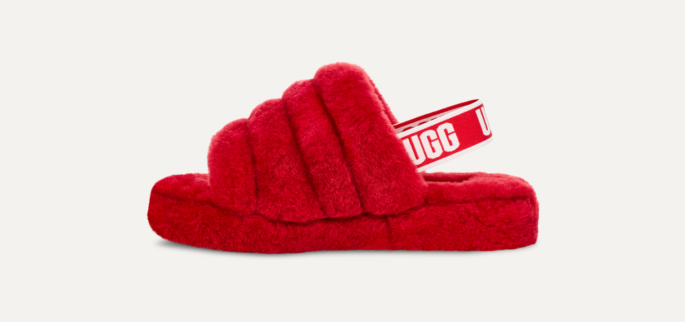 Ugg red slides discount