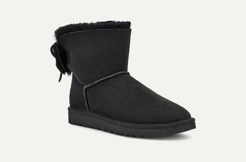 Ugg classic mini double zip schwarz sales