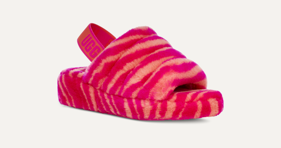 Fluff Yeah Slide Zebra Sandal UGG