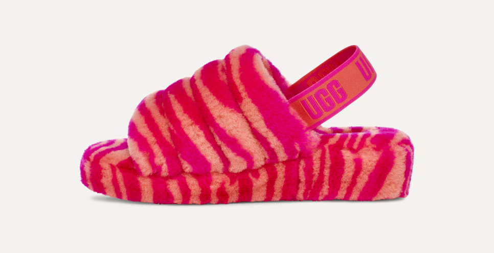 Fluff Yeah Slide Zebra Sandal UGG
