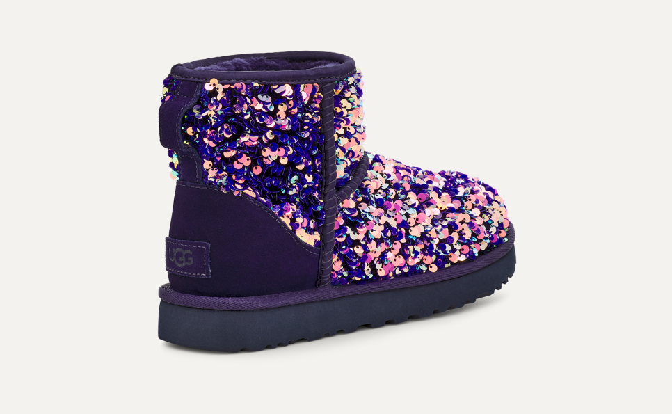 Purple sequin ugg boots clearance