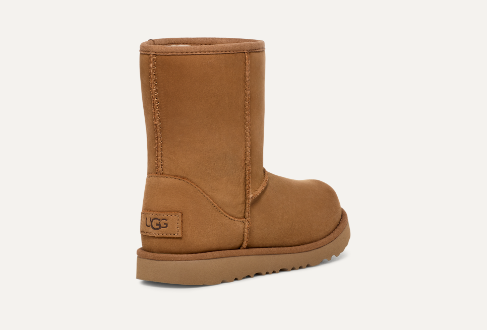 Ugg classic mini chestnut waterproof leather top