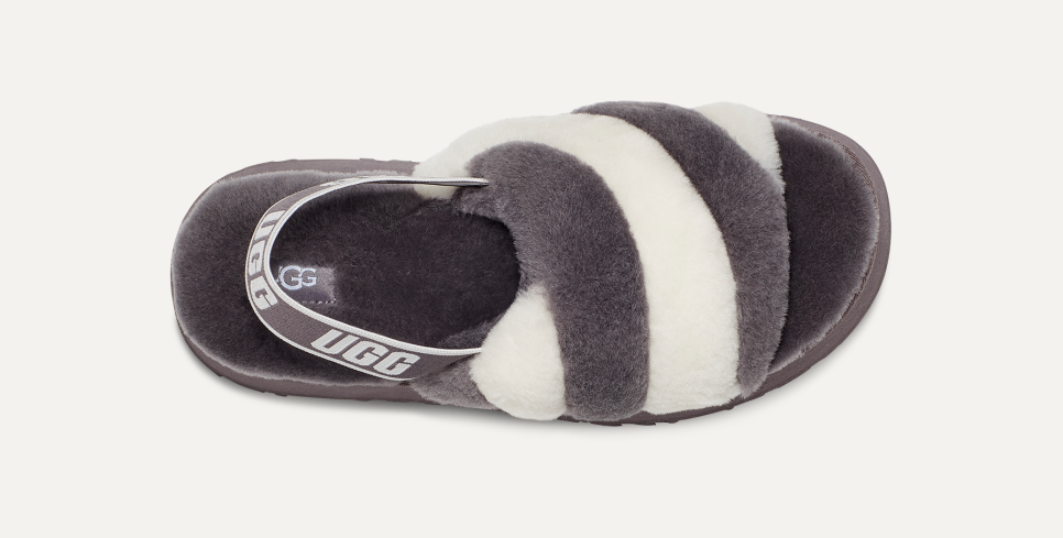 Ugg stripe slippers on sale