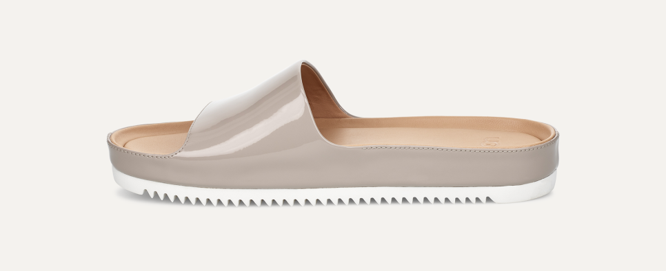 Ugg patent leather slides new arrivals