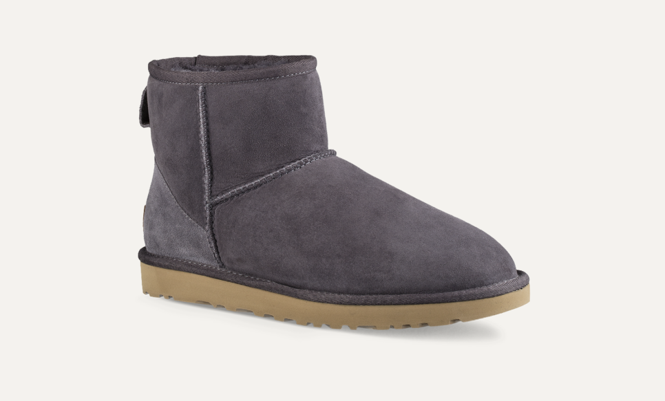 Grey ugg mini boots online