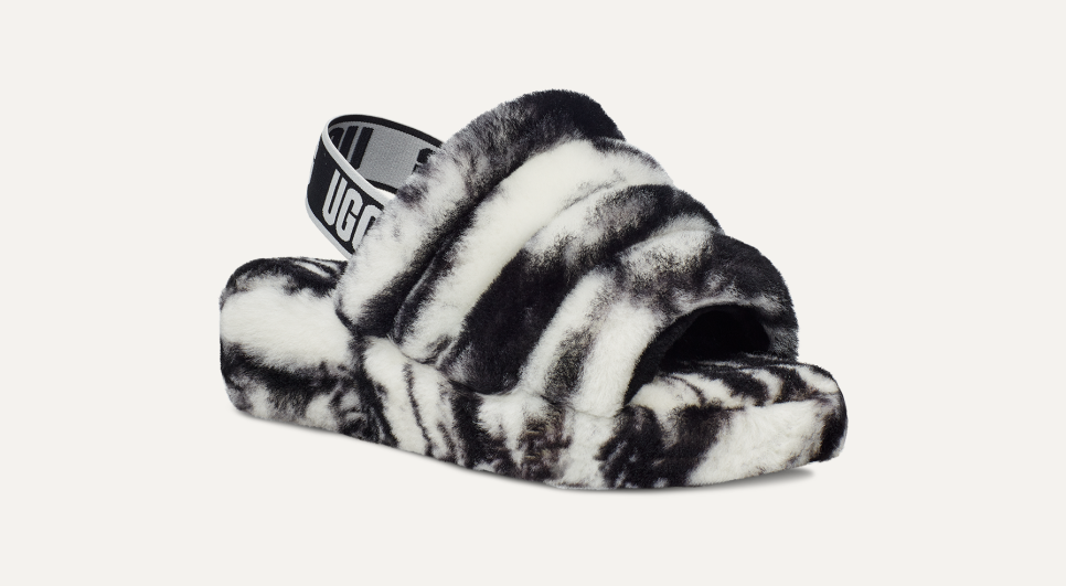 Fluff Yeah Slide Marble Slipper UGG