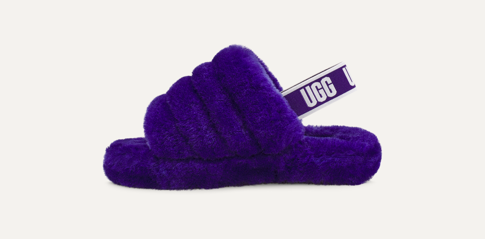 Uggs slides purple top