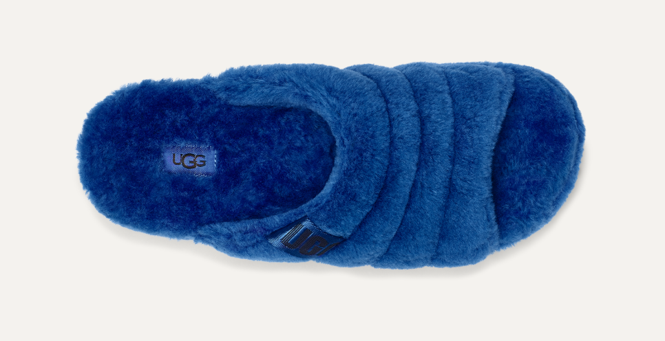 Royal blue ugg slides on sale