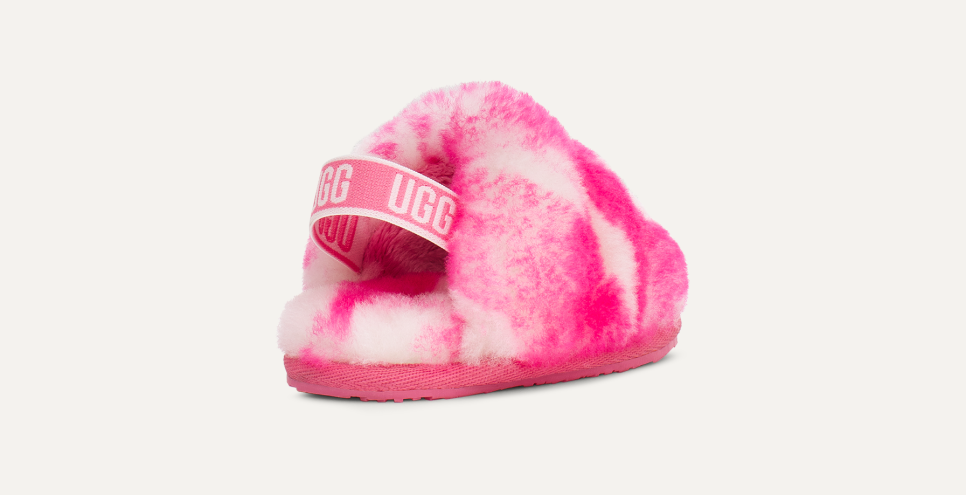 Fluff Yeah Slide Marble Slipper for Babies UGG
