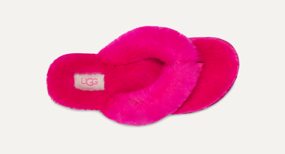 Ugg pink flip flop slippers on sale