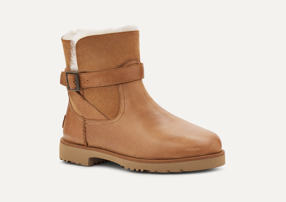 Brown ugg boots with buckles online