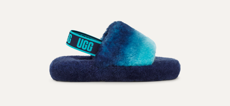 Kids Fluff Yeah Slide Gradient Slipper UGG