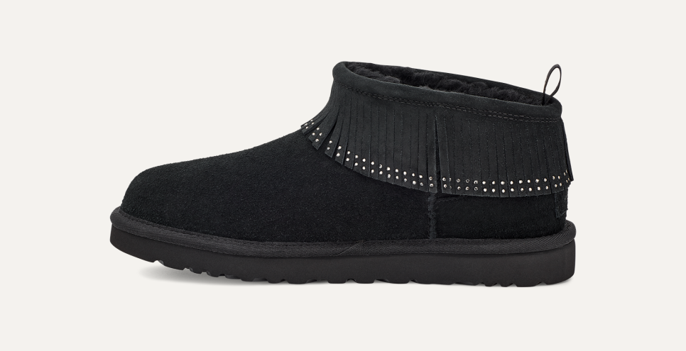 Ultra Mini Fringe Bling Boot UGG