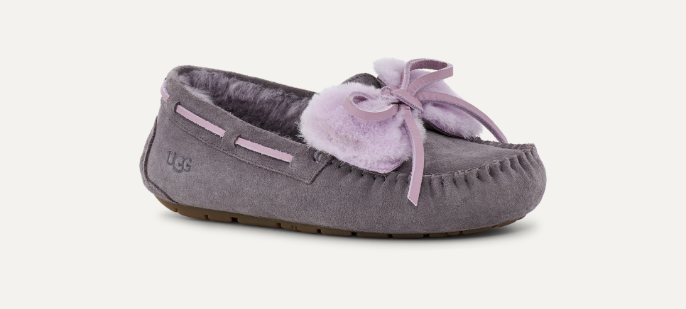 Ugg dakota bow slipper grey store