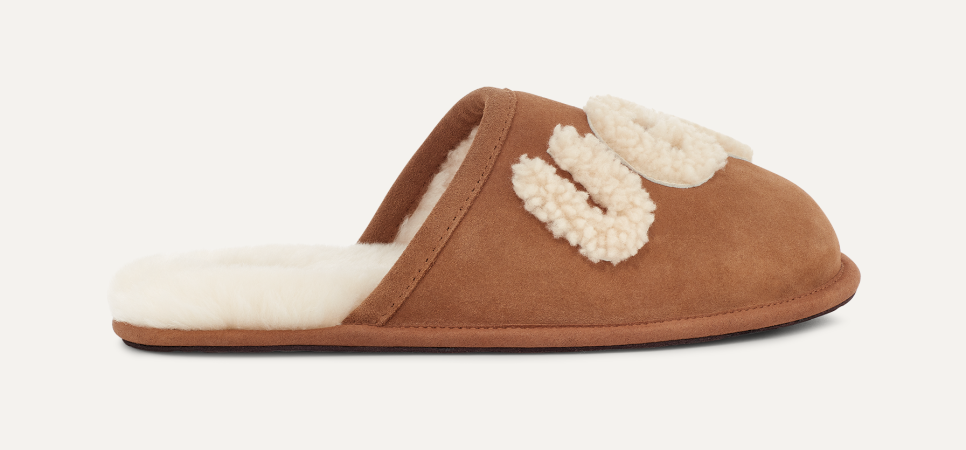 Scuff Logo Sheepskin Slipper UGG